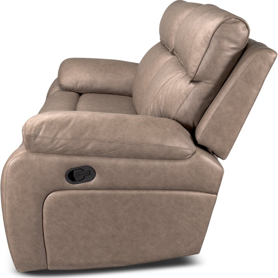 hazelnut stokes toffee reclining loveseat   