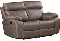 hazelnut stokes toffee reclining sofa   