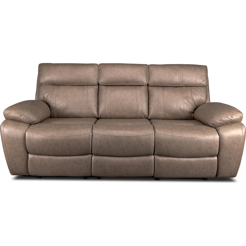 hazelnut stokes toffee reclining sofa   