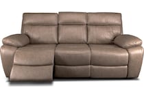 hazelnut stokes toffee reclining sofa   