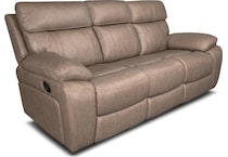 hazelnut stokes toffee reclining sofa   
