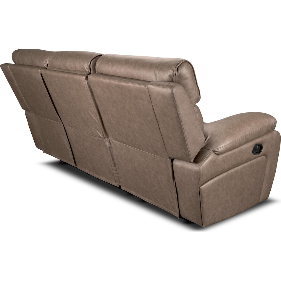 hazelnut stokes toffee reclining sofa   