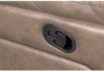 hazelnut stokes toffee reclining sofa   