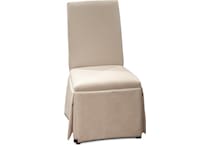hazy linen side chair   