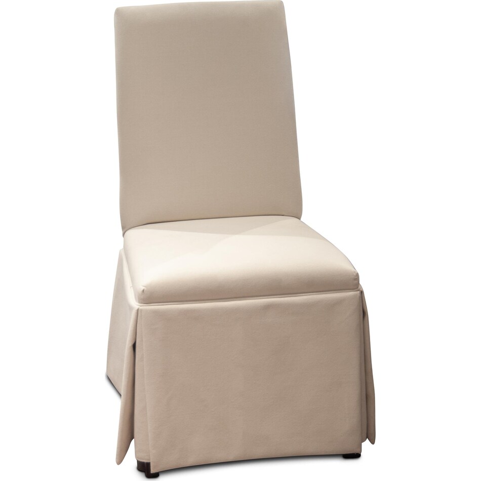 hazy linen side chair   