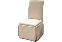 hazy linen side chair   