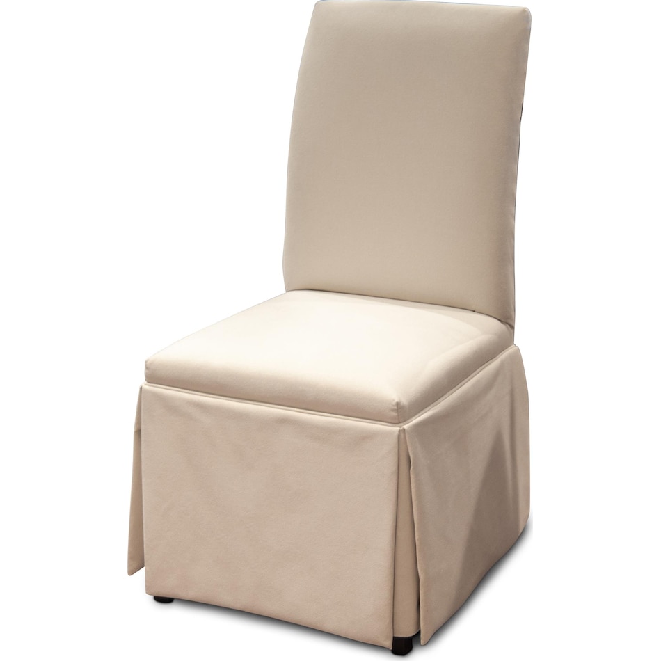 hazy linen side chair   