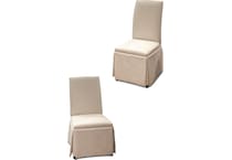 hazy linen side chair   