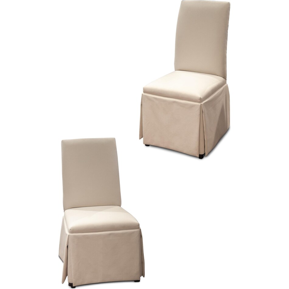 hazy linen side chair   