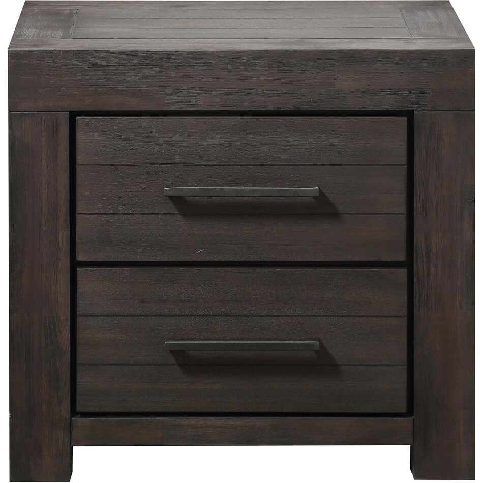 heather dark grey nightstand   