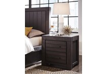 heather dark grey nightstand   