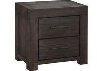 heather dark grey nightstand   