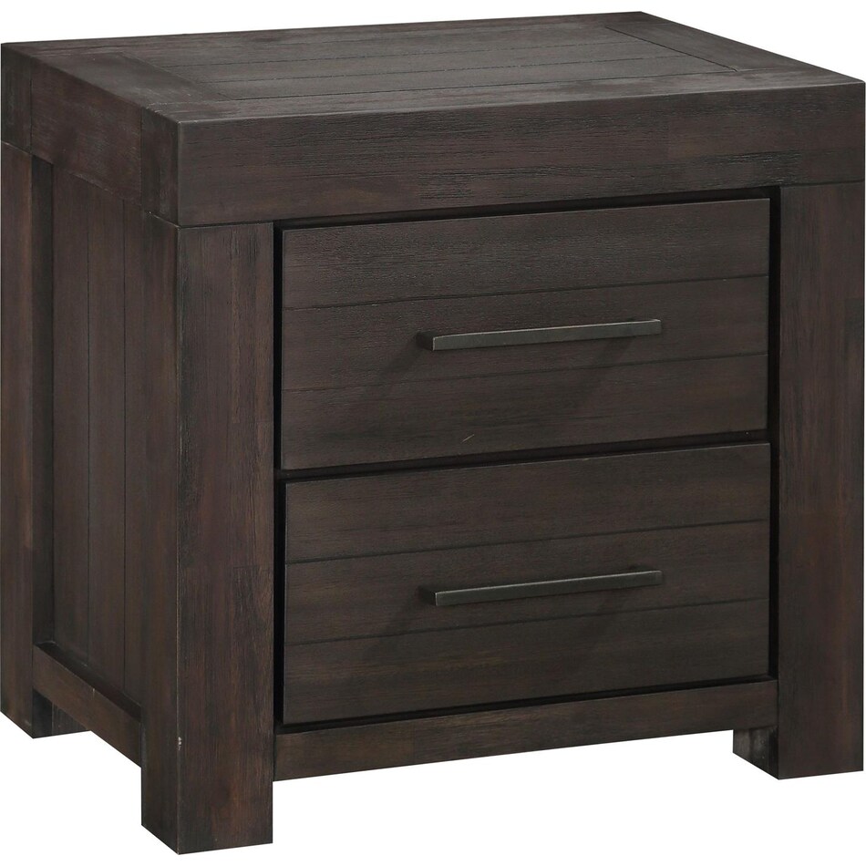 heather dark grey nightstand   