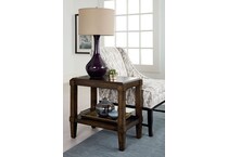 helensburgh brown chairside table   