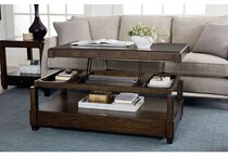 helensburgh brown cktl tbl castered lift top    