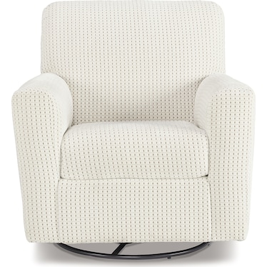 HERSTOW SWIVEL GLIDER ACCENT CHAIR