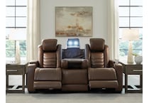 high impact power leather reclining sofa   