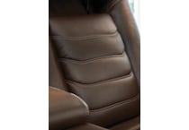 high impact tobacco power leather reclining sofa   