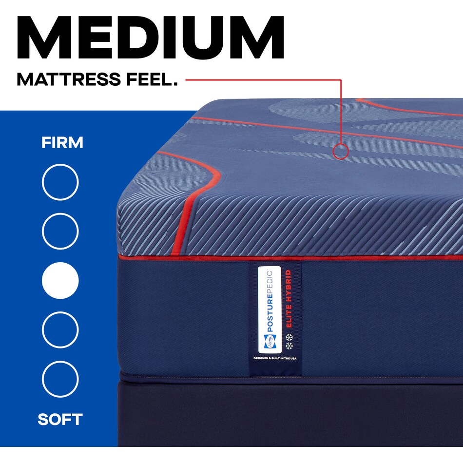 high point ii hybrid medium mattress cal king   