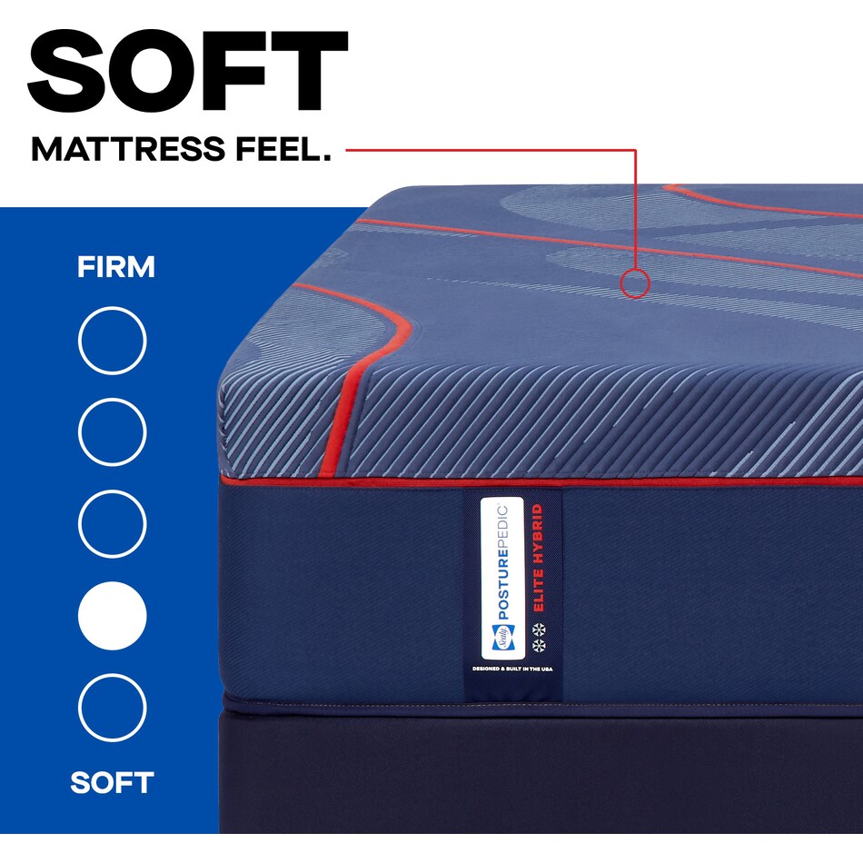 high point ii hybrid soft mattress cal king   