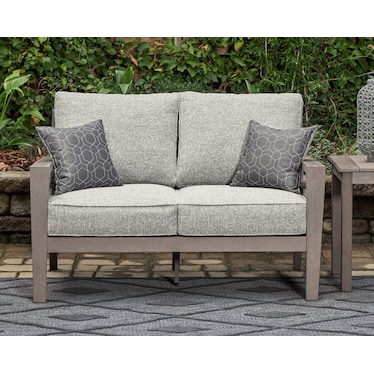 HILLSIDE BARN OUTDOOR LOVESEAT WITH CUSHION