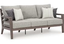 hillside bern gray brown sofa   