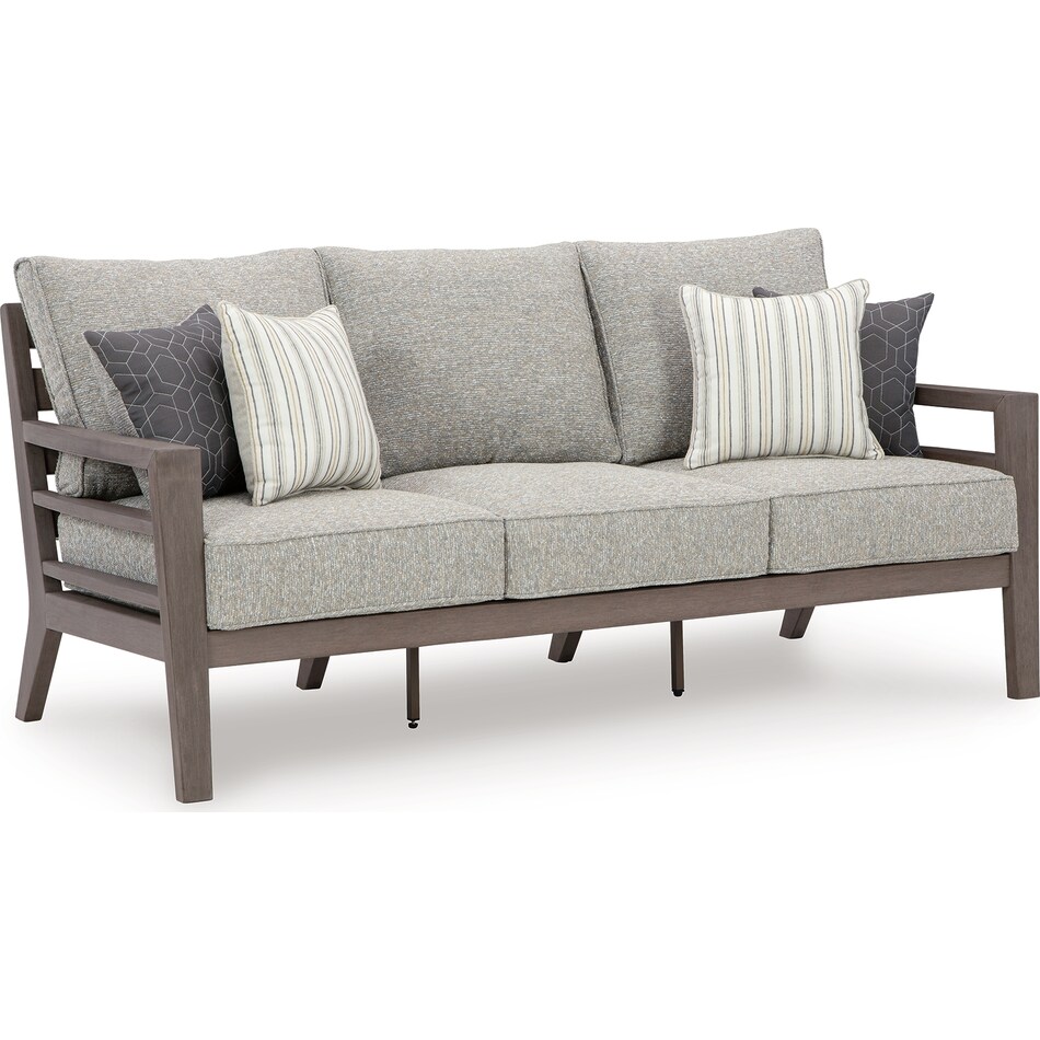 hillside bern gray brown sofa   