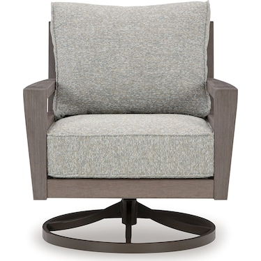 HILLSIDE BARN OUTDOOR SWIVEL LOUNGE WITH CUSHION