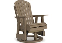 hilton driftwood swivel chair   