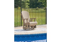 hilton driftwood swivel chair   