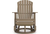 hilton driftwood swivel chair   