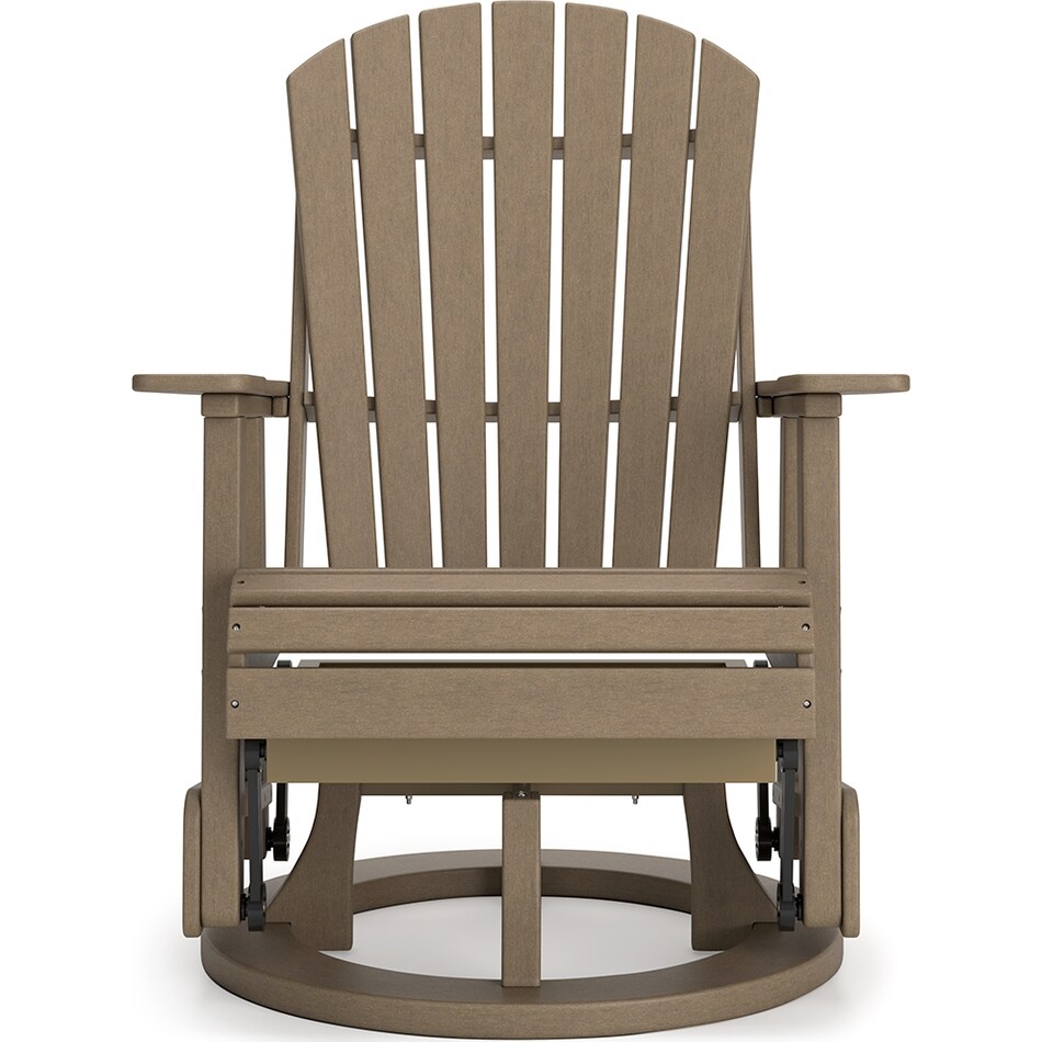 hilton driftwood swivel chair   