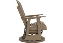 hilton driftwood swivel chair   