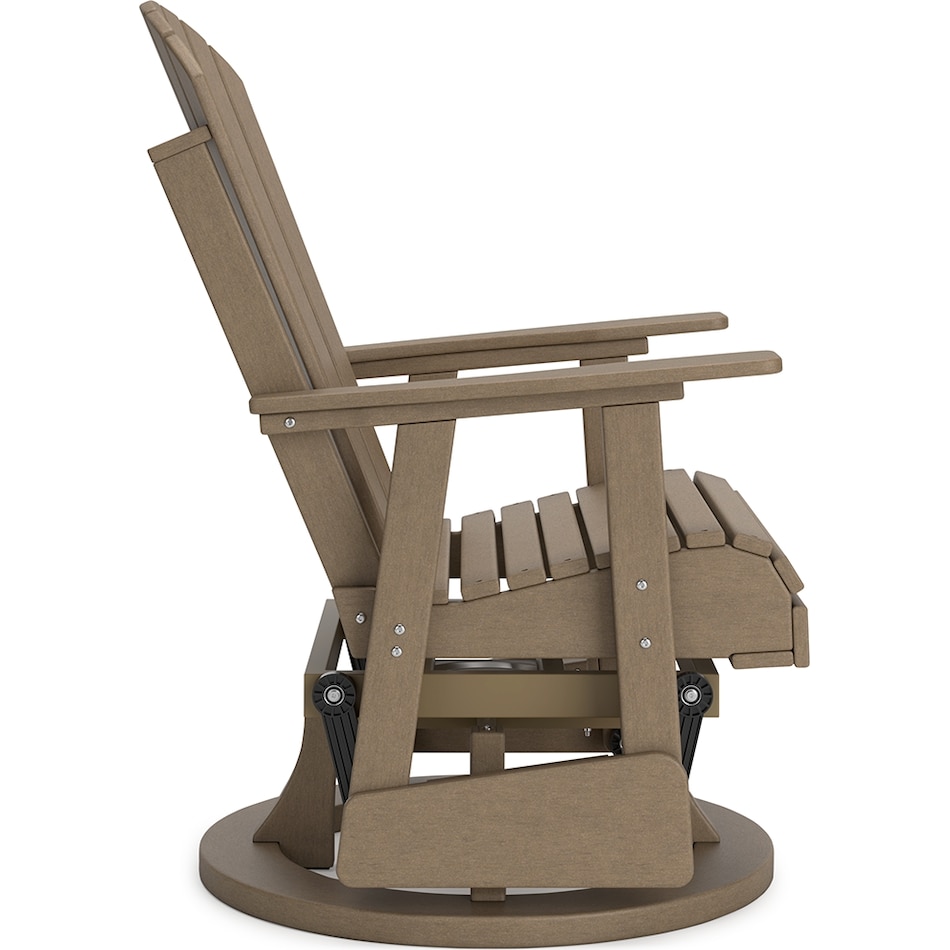hilton driftwood swivel chair   