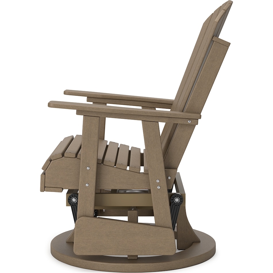 hilton driftwood swivel chair   