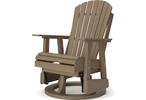 hilton driftwood swivel chair   
