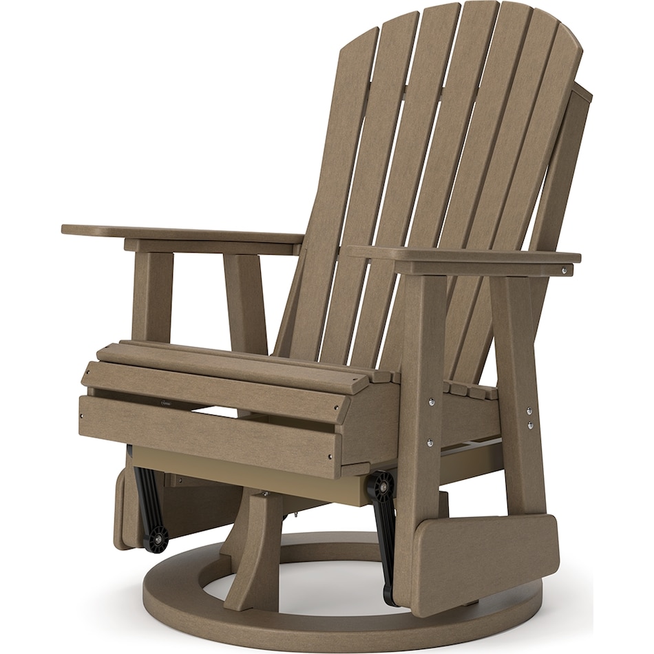 hilton driftwood swivel chair   