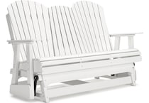 hilton white loveseat   