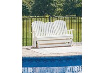 hilton white loveseat   