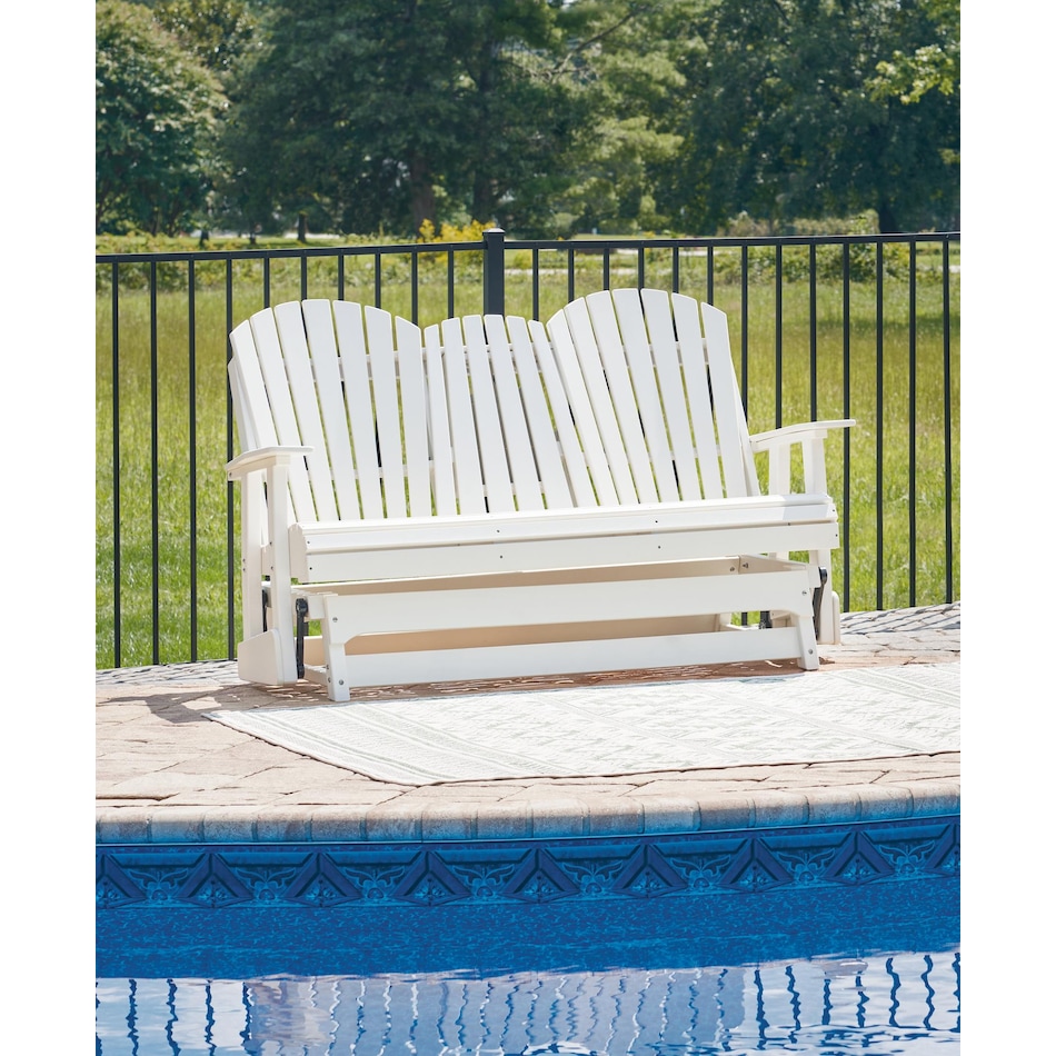 hilton white loveseat   