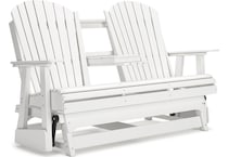 hilton white loveseat   