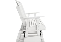 hilton white loveseat   