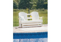 hilton white loveseat   