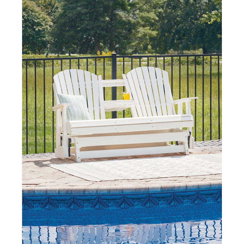 hilton white loveseat   