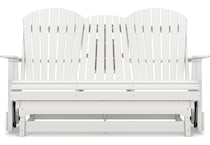 hilton white loveseat   