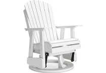 hilton white swivel chair   