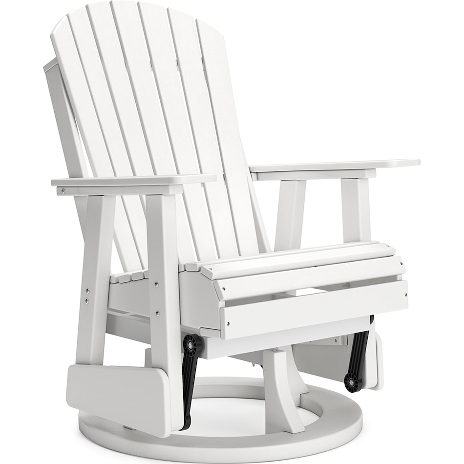 hilton white swivel chair   