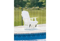 hilton white swivel chair   