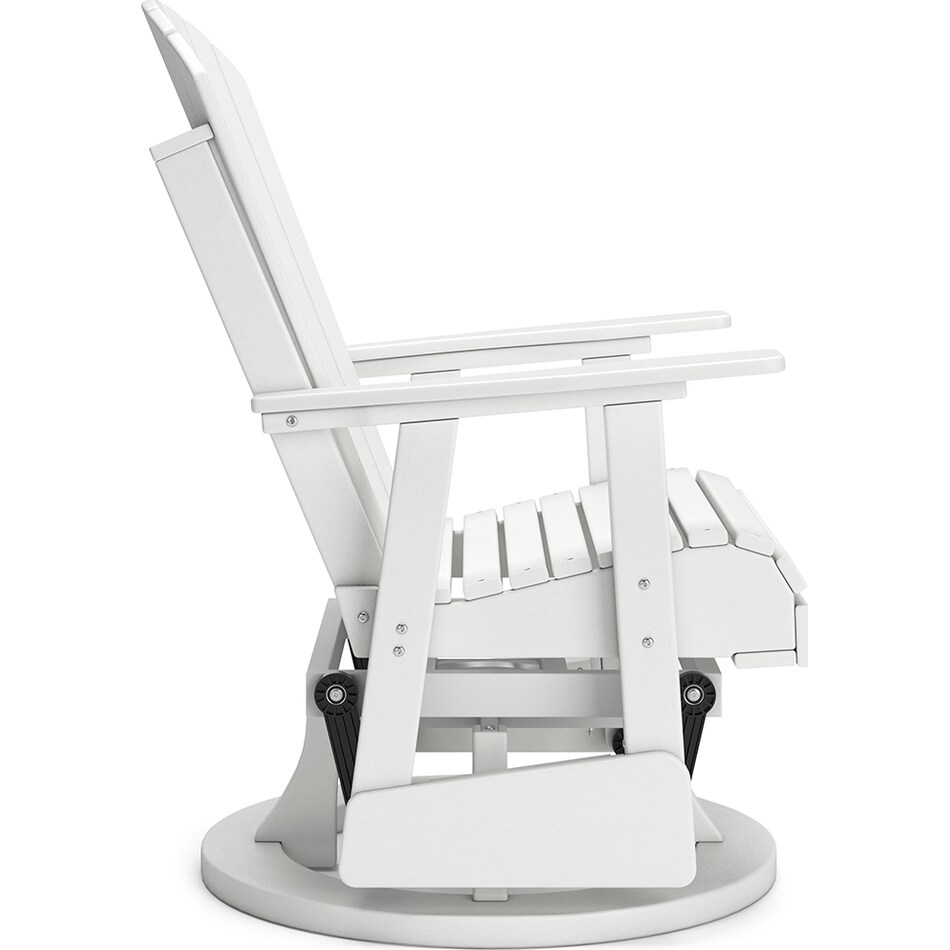 hilton white swivel chair   