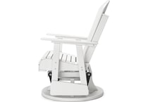 hilton white swivel chair   